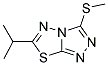 6-ISOPROPYL-3-METHYLTHIO-1,2,4-TRIAZOLO(3,4-B)(1,3,4)THIADIAZOLE Struktur