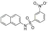 N-(2-NAPHTHYL)-M-NITROBENZENESULFONAMIDE Struktur