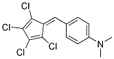 N,N-DIMETHYL-4-((2,3,4,5-TETRACHLORO-2,4-CYCLOPENTADIENYLIDENE)METHYL)ANILINE Struktur