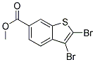 METHYL2,3-DIBROMOBENZO(B)THIOPHENE-6-CARBOXYLATE Struktur