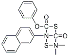 O-PHENYL4,4-DIMETHYL-2-(2-NAPHTHYL)-1,3-DITHIOALLOPHANATE Struktur