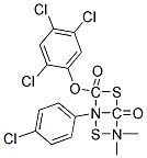 O-(2,4,5-TRICHLOROPHENYL)2-(P-CHLOROPHENYL)-4,4-DIMETHYL-1,3-DITHIOALLOPHANATE Struktur