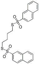 S,S'-TETRAMETHYLENEBIS(2-NAPHTHALENETHIOSULFONATE) Struktur