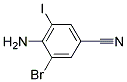 4-Amino-3-bromo-5-iodobenzonitrile Struktur