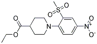 Ethyl1-(2-Methylsulfonyl-4-nitrophenyl)piperidine-4-carboxylate Struktur