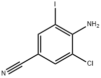 4-Amino-3-chloro-5-iodobenzonitrile Struktur