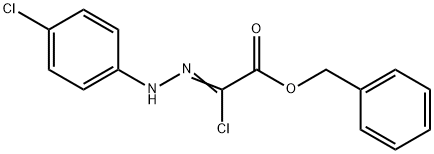 Benzyl2-chloro-2-[2-(4-chlorophenyl)hydrazono]acetate Struktur