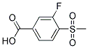 3-Fluoro-4-methylsulfonylbenzoicacid Struktur