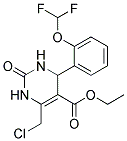 Ethyl 6-(chloromethyl)-4-[2-(difluoromethoxy)phenyl]-2-oxo-1,2,3,4-tetrahydropyrimidine-5-carboxylate Struktur