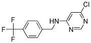 (6-Chloro-pyrimidin-4-yl)-(4-trifluoromethyl-benzyl)-amine Struktur