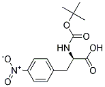 (2R)-2-[(tert-butoxycarbonyl)amino]-3-(4-nitrophenyl)propanoic acid Struktur