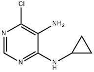 6-chloro-N4-cyclopropylpyrimidine-4,5-diamine Struktur