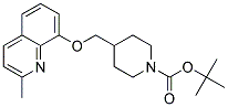 4-(2-Methyl-quinolin-8-yloxymethyl)-piperidine-1-carboxylic acid tert-butyl ester Struktur