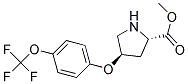 methyl (2S,4R)-4-[4-(trifluoromethoxy)phenoxy]pyrrolidine-2-carboxylate Struktur