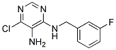 6-chloro-N4-(3-fluorobenzyl)pyrimidine-4,5-diamine Struktur