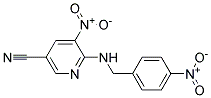 5-Nitro-6-(4-nitro-benzylamino)-nicotinonitrile Struktur