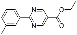 ethyl 2-(3-methylphenyl)pyrimidine-5-carboxylate Struktur