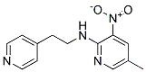 (5-Methyl-3-nitro-pyridin-2-yl)-(2-pyridin-4-yl-ethyl)-amine Struktur