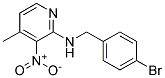 (4-Bromo-benzyl)-(4-methyl-3-nitro-pyridin-2-yl)-amine Struktur