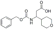 3-{[(benzyloxy)carbonyl]amino}-3-(tetrahydro-2H-pyran-4-yl)propanoic acid Struktur