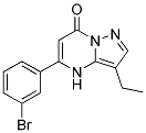 5-(3-bromophenyl)-3-ethylpyrazolo[1,5-a]pyrimidin-7(4H)-one Struktur