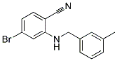 4-Bromo-2-(3-methyl-benzylamino)-benzonitrile Struktur