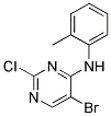 5-bromo-2-chloro-N-(2-methylphenyl)pyrimidin-4-amine Struktur