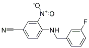 4-(3-Fluoro-benzylamino)-3-nitro-benzonitrile Struktur