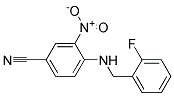 4-(2-Fluoro-benzylamino)-3-nitro-benzonitrile Struktur