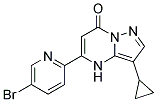 5-(5-bromopyridin-2-yl)-3-cyclopropylpyrazolo[1,5-a]pyrimidin-7(4H)-one Struktur