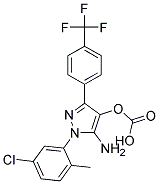 5-amino-1-(5-chloro-2-methylphenyl)-3-[4-(trifluoromethyl)phenyl]-1H-pyrazole-4-carbonit Struktur