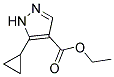 ethyl 5-cyclopropyl-1H-pyrazole-4-carboxylate Struktur