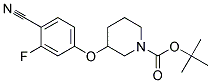 3-(4-Cyano-3-fluoro-phenoxy)-piperidine-1-carboxylic acid tert-butyl ester Struktur