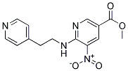 5-Nitro-6-(2-pyridin-4-yl-ethylamino)-nicotinic acid methyl ester Struktur