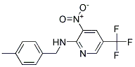 (4-Methyl-benzyl)-(3-nitro-5-trifluoromethyl-pyridin-2-yl)-amine Struktur