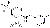 (3-Methyl-benzyl)-(3-nitro-5-trifluoromethyl-pyridin-2-yl)-amine Struktur