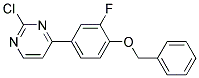 4-(4-Benzyloxy-3-fluoro-phenyl)-2-chloro-pyrimidine Struktur