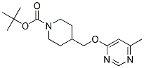 4-(6-Methyl-pyrimidin-4-yloxymethyl)-piperidine-1-carboxylic acid tert-butyl ester Struktur