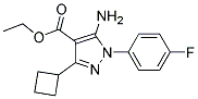 ethyl 5-amino-3-cyclobutyl-1-(4-fluorophenyl)-1H-pyrazole-4-carboxylate Struktur