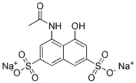 4-(ACETYLAMINO)-5-HYDROXY-2,7-NAPHTHALENEDISULFONIC ACID DISODIUM SALT Struktur