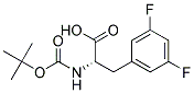 N-tert-Butoxycarbonyl-D-3-(3,5-difluorophenyl)alanine Struktur