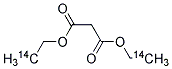 Diethyl [2-<sup>1</sup><sup>4</sup>C]malonate Struktur