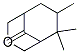(+/-)-6,6,7-TRIMETHYL-9-METHYLENE-3-OXABICYCLO(3.3.1)NONANE Struktur