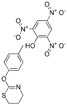 2-(P-TOLYLOXY)-5,6-DIHYDRO-4H-1,3-THIAZINEPICRATE Struktur