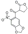 3-((6-NITRO-1,3-BENZODIOXOL-5-YL)CARBONYL)DIHYDRO-2(3H)-FURANONE Struktur