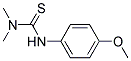 3-(P-METHOXYPHENYL)-1,1-DIMETHYLTHIOUREA Struktur