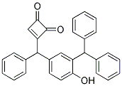 3-DIPHENYLMETHYL-4-HYDROXYDIPHENYLMETHYL-3-CYCLOBUTENE-1,2-DIONE Struktur