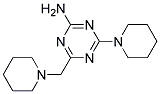 4-PIPERIDINO-6-PIPERIDINOMETHYL-1,3,5-TRIAZIN-2-AMINE Struktur