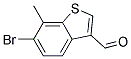 6-BROMO-7-METHYLBENZO(B)THIOPHENE-3-CARBALDEHYDE Struktur