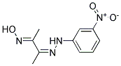 BIACETYLMONO((M-NITROPHENYL)HYDRAZONE)MONOOXIME Struktur